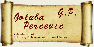 Goluba Perčević vizit kartica